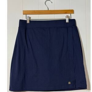 Anne Klein Sport Womens Skort Navy Stretch Knit Medium